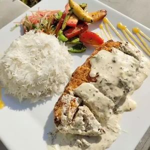 Stuffed Chicken With Creamy Capers Sauce