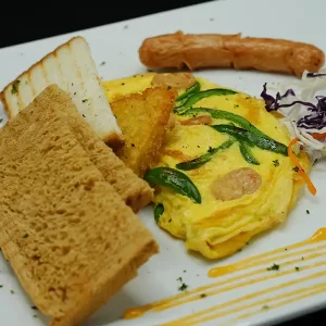 American Sausage Omelette