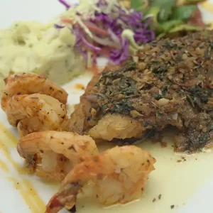 Lemon Butter Grilled Fish / Prawns